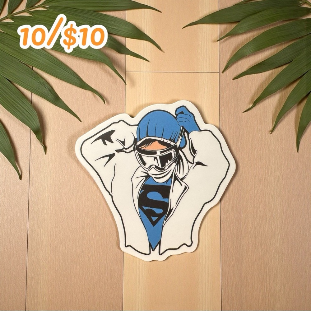 Healthcare Superhero Sticker 2 1/4”, Matte Finish Nurse, Doctor, Medical Worker